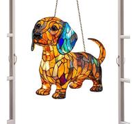 Dog Pendant for Window, Canine Themed Window Decoration, Fade Resistant, Delicate and Animal , Home Decor for Living Room, Bedroom and