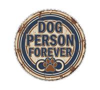 Dog Person Forever Paws Metal Tin Sign