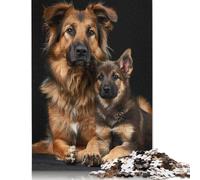 Dog Pet Animal Family Puzzles 500 Pieces Wooden Puzzles Puzzle Jigsaws for Adults for Adults& Teens Age 12 Years Up 500pcs (52x38cm)