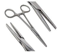 Dog Pet Ear/Nose Hair Puller Grooming Hemostat Locking Forceps Pliers, 5.5" (14cm), Straight