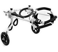 Dog Pet Wheelchair, Dog Wheelchair 2-Wheels For Back Legs Pet Cat Dog Wheelchair Hind Leg Rehabilitation For disabled dog Dog Training Behavior Aids For Most Dogs (L)