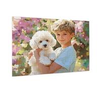 Dog Piece Jigsaw Puzzle 1500 Jigsaw Puzzles for Adults Boy Impossible Puzzle Challenging High Difficulty Family Activity with Gift Box Packaging, Great Gift Idea for Family Friends 87x57 CM -1572y