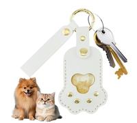 Dog Pile Storage Key Ring Paw Shape Photo Pendant Keepsake for Pet Owners - Decorative Keepsake for Keepsake Collectors Cat Owners Families Teenagers