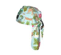 Dog Pineapple Print Cycling Headwrap Under Helmet Skull Cap Sweat Wicking Quick Dry for Patriotic Event Gift