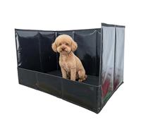 Dog PIPI Bowl Waterproof Dog Toilet with Rim Portable Dog Toilet Box for Indoor and Balcony Foldable Training Pad Holder for Small Medium Dogs Home Patio Living Room