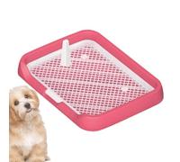Dog Pipi Pad - ABS Puppy Pipi Pad Holder | Dog Training Toilet Mesh Potty Pee Pad Flat Potty Tray | Floor Training Pad Holder, Dog Crate with Removable Column, Pets