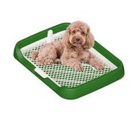 Dog Pipi Pad - ABS Puppy Pipi Pad Holder | Dog Training Toilet Mesh Potty Pee Pad Flat Potty Tray | Floor Training Pad Holder, Dog Crate with Removable Column, Pets