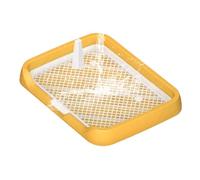 Dog Pipi Pad - ABS Puppy Pipi Pad Holder | Dog Training Toilet Mesh Potty Pee Pad Flat Potty Tray | Floor Training Pad Holder, Dog Crate with Removable Column, Pets