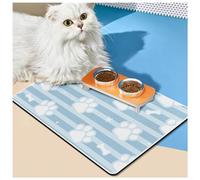 Dog Placemats for Food and Water, with Waterproof Rubber Backing, No Stains Quick Dry Dog Bowl Mats for Dog and Cat,A-19X31in(50X80cm)