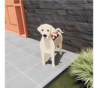 Dog Planters -Garden Dog Shaped Plants Pot 37 Style Animal Cute Dog Cartoon Planter Plant Container Holder For Outdoor Indoorfor, Flower Home Decor Plant Pot ( Color : Labrador , Size : 13*9 Inch )