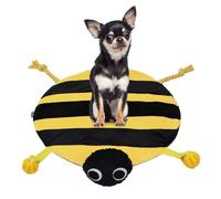 Dog Play Mat - Non Slip Walking Mat | Entertain Carpet Squeaky Toys | Dogs Interactive Teeth Cleaning Toy | Dogs Interactive Treat Game Boredom Relief Feeding Mat with Squeaky Toy for Puppy