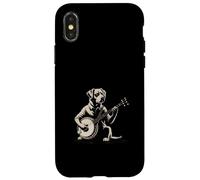 Dog Playing Banjo Bluegrass Country Music Case for iPhone X/XS