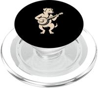 Dog Playing Banjo Bluegrass Country Music PopSockets PopGrip for MagSafe