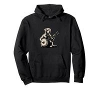 Dog Playing Banjo Bluegrass Country Music Pullover Hoodie