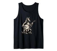 Dog Playing Banjo Bluegrass Country Music Tank Top