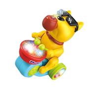 Dog Playing Drums Toy for Kids with Dog Playing Drums,First Educational Toys for Drums | Lighted Dog Musical Toy, Musical Spray Train, Play