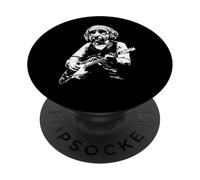 Dog Playing Guitar Design PopSockets Adhesive PopGrip