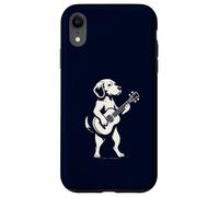 Dog Playing Guitar Musician Beagle Lover Acoustic Guitarist Case for iPhone XR
