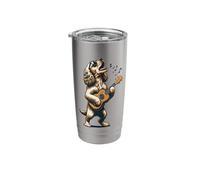 Dog Playing Guitar Singing American Cocker Spaniel Funny Stainless Steel Insulated Tumbler
