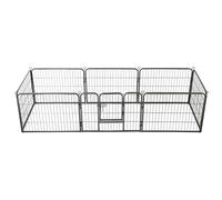 Dog Playpen 8 Panels Steel 80X60 Cm Black,Playpen Suitable For Dogs/Puppies/Cats & Rabbits Foldable Ideal For Indoor/Outdoor Use Dog And Pet Playpen Dog Pen Puppy Pen Animals,60 x 80 cm