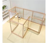 Dog Playpen Acrylic Dog Playpen Puppy Playpen With Gate Exercise Pens For Dogs Cat Fence Indoor 3mmpvc Transparent Panel For The House Doorway Easy To Install, A, 6pcs