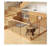 Dog Playpen Acrylic Dog Playpen Puppy Playpen With Gate Exercise Pens For Dogs Cat Fence Indoor 3mmpvc Transparent Panel For The House Doorway Easy To Install, A, 6pcs