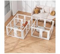 Dog Playpen, Clear Acrylic Plastic Indoor Enclosure, Easy to Install and Remove