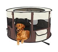 Dog Playpen | Foldable Pet Playpens with Breathable Mesh,Water-Resistant Oxford Cloth Cat Crates Kennel for Indoors and Outdoors, Travel Use Rianpesn