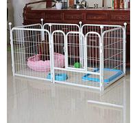 Dog Playpen for Small Dogs - Foldable Puppy Pen with 6 Panels, Cat Fence60-100cm High