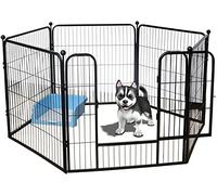 Dog Playpen for Small Dogs - Foldable Puppy Pen with 6 Panels, Cat Fence60-100cm High