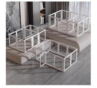 Dog Playpen Indoor, Clear Acrylic Plastic, Easy to Install and Remove, 8 Panel Pet Pen for Puppy, Cat, Rabbit, Ferret, Transparency for Indoor Use