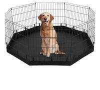 Dog Playpen Mat - 460g Waterproof Non-Slip Puppy Pad, Washable Training Pads, Quick Installation Pet Fence Floor Protector | Crate Whelping Housebreaking Mat for Dogs Puppies Indoor Exercise Pen Area