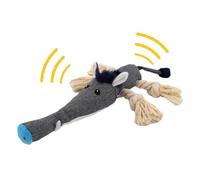 Dog Plaything - Squeaker Gadgets, Plush Pup | Trinkets for Chewing, Cotton Rope Snarl Biting and Grinding Stuff | Engaging Nipping Doll Bite-Resistant, Squeaky Pooch Novelty Interactive, Munching