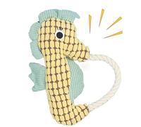 Dog Plush Chew Toys - Stuffed Squeaker Dog Sound Toy | Stimulating Teething Doll, Cotton Rope Interactive Game With Crinkle Paper For Small & Medium Breeds