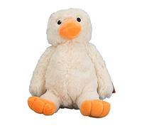 Dog Plush Duckling Sounding Toy, Soft Natural Plush Squeaky Chew Toy for Small Medium Dogs, with Air Mesh for Teeth Cleaning and Boredom Relief (L)