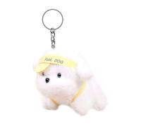 Dog Plush Keychain Toy - Stuffed Animal Dog Plush, Key Chain for Backpack, Tote Bag, Purse, Soft Toy Accessory with Kids Bag, Fun Present for Boys Girls It Brings Joy and Warmth