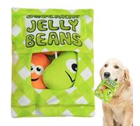 Dog Plush Puzzle Toy - Cartoon Plush Dog Squeaky Toy Snack Bag Design | Indoor Dog Sound Toys for Chewing and Instinct Training for Living Room, Courtyard, Bedroom