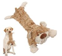 Dog Plush Toy, Dog Chew Toy, Plush Interactive Dog Toy, Unbreakable Squeaky Bear Chew Toy, Beggar Bear Leather Shell Toy, Bear Shaped Chew Toy For Small Medium Large Dogs, Weight: 42/48 G