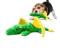 Dog Plush Toy, Dog Plush Toy - Plush Dog Plush Plush Green Dinosaur Cartoon Puppy Chew Toy - Soft and Innovative Training Supplies, Multifunctional Chewable Dog Plush Toy for Caterry