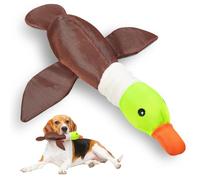 Dog Plush Toy for Aggressive Chewer, Upgrade 10 Times Durablity Dogs Squeaky Toy, Though Large Stuffed Animal Dog Toys, Big Dogs Toys for Small, Medium, Large Breed(Duck)