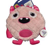 Dog Plush Toy, Pink Furry Monster Character with Squeaker