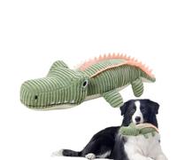 Dog Plush Toys Green - Puppy Crocodile Squeaky Plush Doll, Soft Chewers Material Build, Interactive Fun Feature, Medium Small Large Use, Stuffed Animal Pet Accessory Toy for Playtime