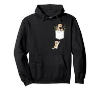 Dog Pocket Cute Kawaii Animal Art Pullover Hoodie