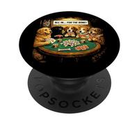 Dog Poker All In For The Bone Funny Dogs Cards Father day PopSockets Adhesive PopGrip