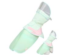 Dog Poncho Large Dog Raincoat Waterproof | Breathable Jacket With Removable Hood Snug Fitting Quick Dry Windproof Reflective Weatherproof For Stormy Conditions, Green M