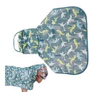 Dog Poncho, Waterproof Dog Poncho - Adjustable Rope Hole Band Waterproof Clothes Waterproof Dog Rain Jacket Hooded Windproof Windproof Rain Jacket for Dog Protection