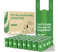 Dog Poo Bags Biodegradable Large Poop Bags with Tie Handle Recycle Leak-Proof 40 Rolls 480 Bags 11 * 15 Inch Green Doggy Waste Bags for Cat Little Unscented