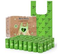 Dog Poo Bags Biodegradable Large Poop Bags with Tie Handle Recycle Leak-Proof 40 Rolls 480 Bags 11 * 15 Inch Green Doggy Waste Bags for Cat Little Unscented