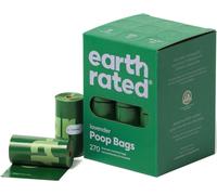 Earth Rated Dog Poop Bags, 270 Extra Thick and Strong Biodegradable Poop Bags for Dogs, Guaranteed Leak-proof, Lavender-scented, 18 Rolls, 15 Doggy