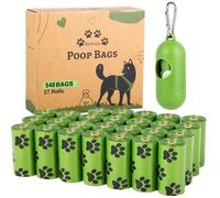 Dog Poo Bags Rolls: Large and Leak Proof Poo Bag for Dogs, 27 Rolls 540 Counts Dog Waste Bags with Dispenser -Scented
